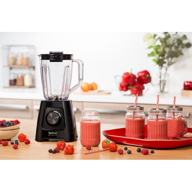 Tefal BlendForce II BL4208 blender 1.25 L Tabletop blender 600 W Black