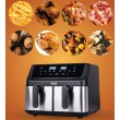 IDEAL Fat-free fryer, double horizontal 9L, 8 functions - including food drying