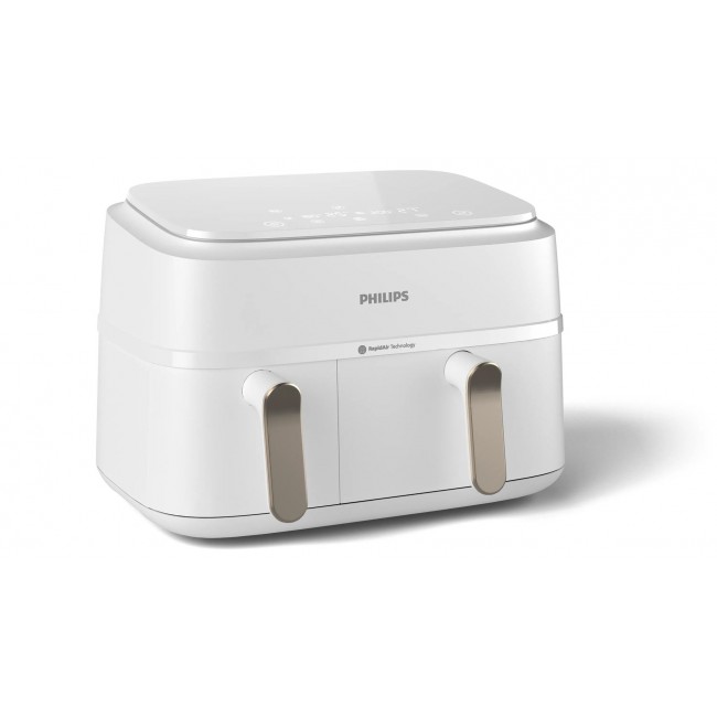 Philips 3000 series NA353/10 fryer Double 9 L Stand-alone 2750 W Hot air fryer Silver, White Philips 3000 series NA353/10 fryer Double 9 L Stand-alone 2750 W Hot air fryer Silver, White