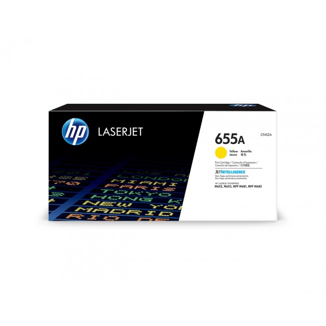 HP 655A Yellow Original LaserJet Toner Cartridge