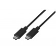 Lanberg CA-CMCM-10CU-0010-BK kabel USB 2.0 1m USB-C M/M Black Lanberg CA-CMCM-10CU-0010-BK kabel USB 2.0 1m USB-C M/M Black
