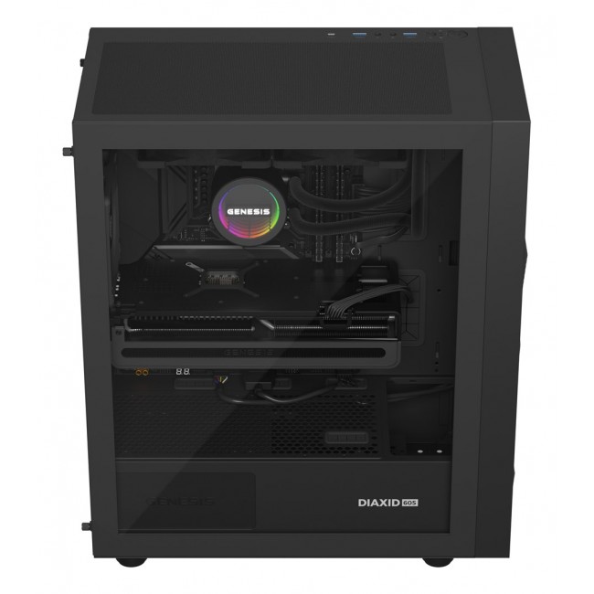 GENESIS NLG-2318 computer cooling system Computer case Liquid cooling kit Black GENESIS NLG-2318 computer cooling system Computer case Liquid cooling kit Black