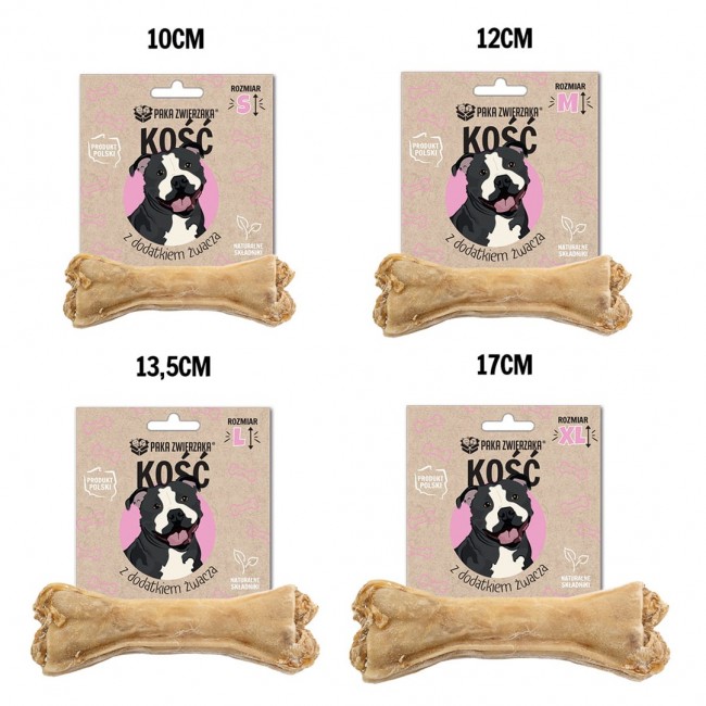 PAKA ZWIERZAKA Bone with tripe additive L 13,5 cm - dog treat - 70g PAKA ZWIERZAKA Bone with tripe additive L 13,5 cm - dog treat - 70g