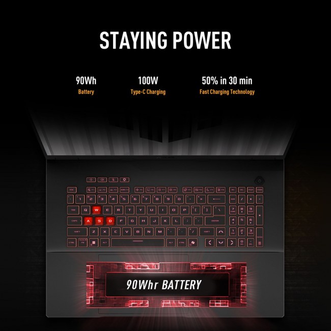 ASUS TUF Gaming A18 FA808UM-S9058 AMD Ryzen 7 260 Laptop 45.7 cm (18 ASUS TUF Gaming A18 FA808UM-S9058 AMD Ryzen 7 260 Laptop 45.7 cm (18