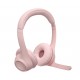 Logitech 981-001412 headphones/headset Wireless Head-band Office/Call center Bluetooth Rose