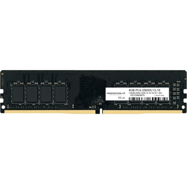 Innovation IT 3200 8GB CL16-18-18 1.35V LD 8-Chip memory module 1 x 8 GB DDR4 Innovation IT 3200 8GB CL16-18-18 1.35V LD 8-Chip memory module 1 x 8 GB DDR4