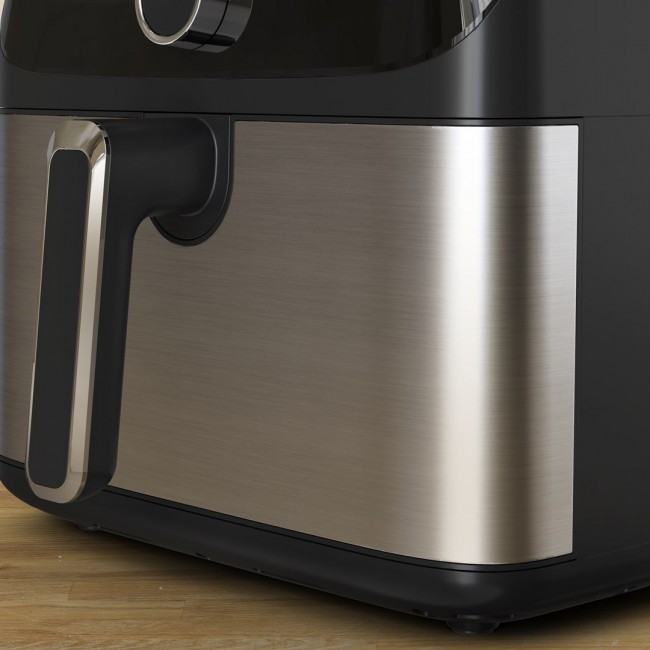 Tefal Easy Fry Mega EY855D10 fryer Single 7.5 L Stand-alone 2020 W Hot air fryer Black, Stainless steel Tefal Easy Fry Mega EY855D10 fryer Single 7.5 L Stand-alone 2020 W Hot air fryer Black, Stainless steel