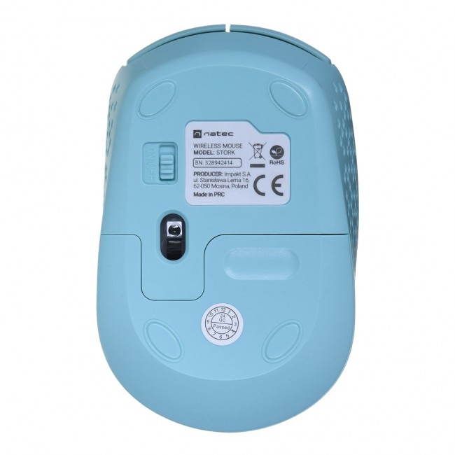 NATEC STORK mouse Home Ambidextrous RF Wireless + USB Type-A Optical 1600 DPI