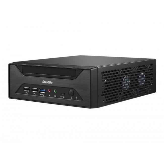 Shuttle XPC slim Barebone XH610 - S1700, Intel H610, 1xDP, 1xHDMI, 1x VGA, 2x COM (RS232), 2x LAN (2.5G and 1G), 1x slim5.25