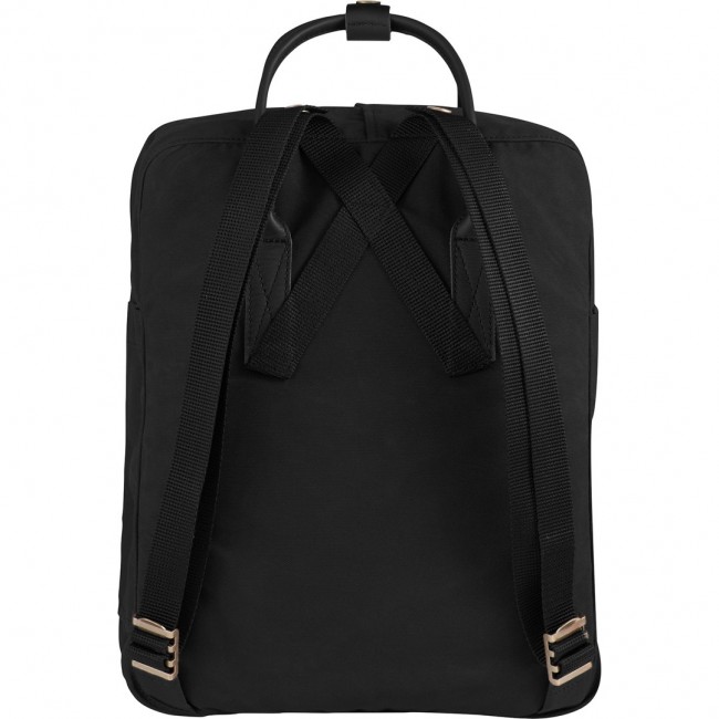 Fj llr ven Kanken No.2 backpack Casual backpack Black Cotton, Leather, Recycled polyester