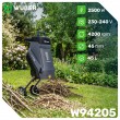 Electric blade branch shredder 2500 W 45 L W94205 WUBER