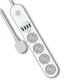 Colorway CW-CHE44W power extension 2 m 4 AC outlet(s) Indoor White Colorway CW-CHE44W power extension 2 m 4 AC outlet(s) Indoor White