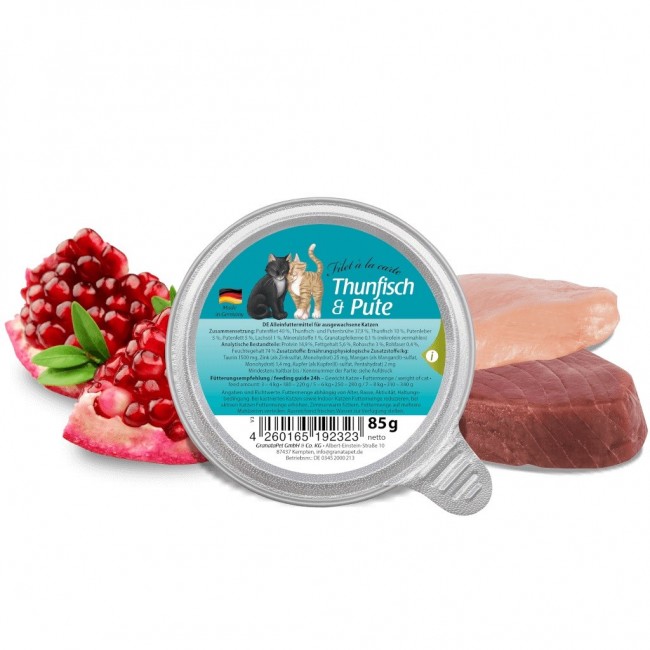 GRANATAPET Filet la carte Tun with turkey - wet cat food - 85g