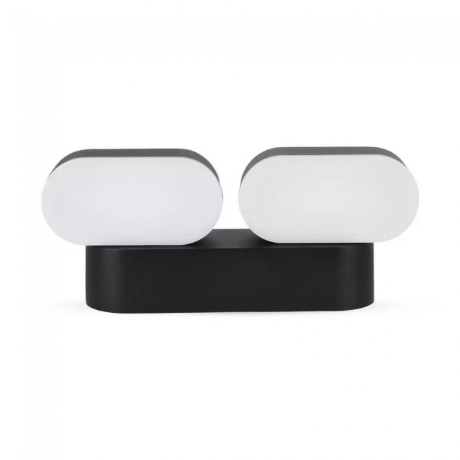 Wall lamp V-TAC VT-814 rotatable 12W LED IP65 3000K 1100lm (SKU 8293) Black