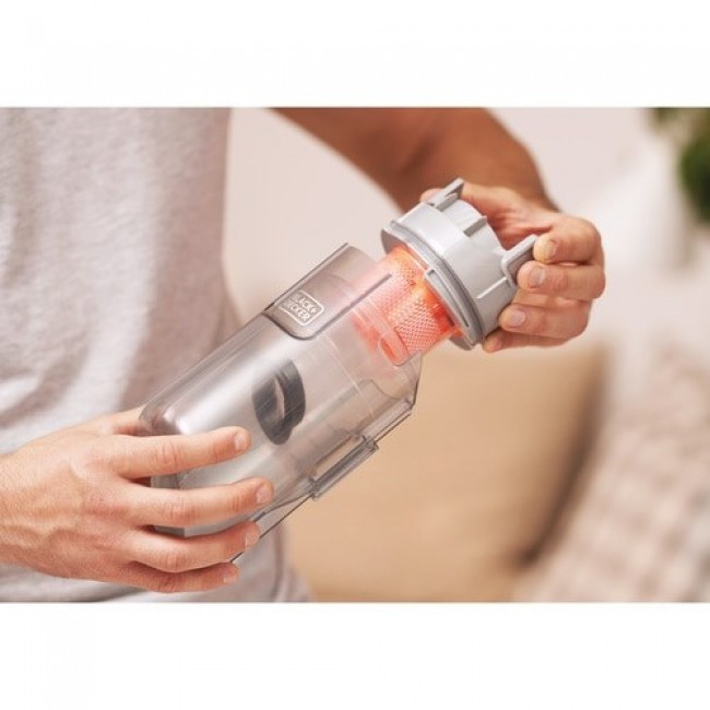 Black & Decker BHFEA515J stick vacuum/electric broom Battery Dry Cyclonic Bagless 0.5 L Orange, White 1.5 Ah Black & Decker BHFEA515J stick vacuum/electric broom Battery Dry Cyclonic Bagless 0.5 L Orange, White 1.5 Ah