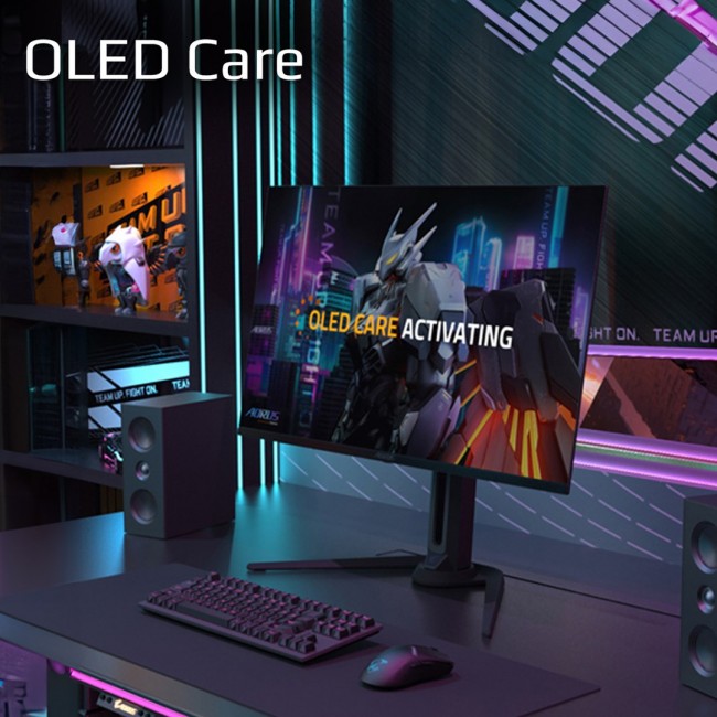 GIGABYTE AORUS FO32U 31.5 UHD Gaming Monitor - 3840 x 2160 (UHD), 165Hz, 0.03ms, 250 cd/m2, FreeSync Premium Pro, DisplayHDR True Black 400, HDMI 2.1, Displayport 1.4