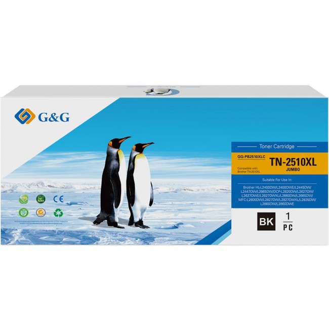 G&G GG-PB2510XLC toner cartridge 1 pc(s) Compatible Black