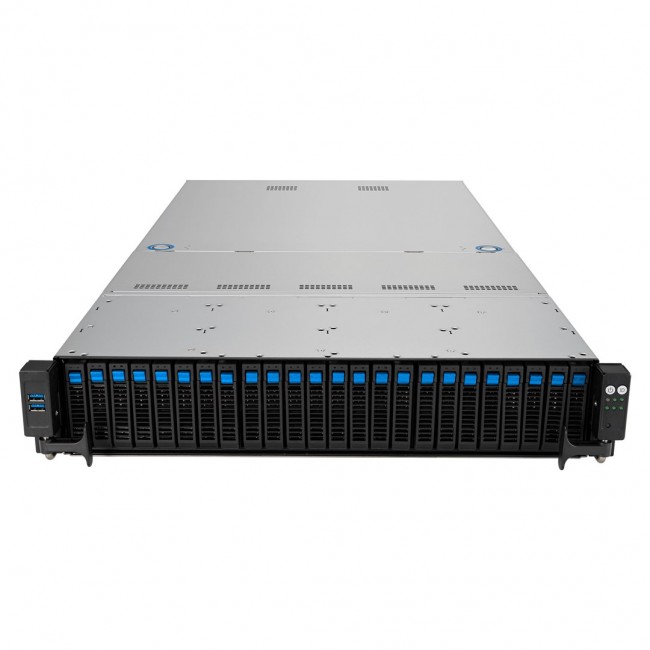 ASUS RS521A-E12-RS24U Socket SP5 Rack (2U) Black, Silver