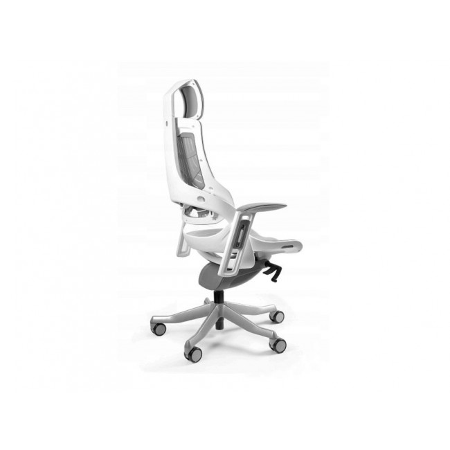 Wau TPE-8 office chair, grey/white elastomer
