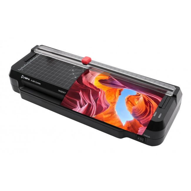 Olympia A 245 Combo Cold/hot laminator 300 mm/min Black