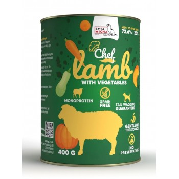 SYTA MICHA Chef Lamb with vegetables - wet dog food - 400g