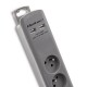 Qoltec 50283 surge protector Grey 6 AC outlet(s) 230 V 1.8 m