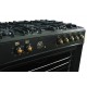 Ravanson KWGE-K90-6 TOP CHEF cooker Freestanding cooker Electric Gas Black Ravanson KWGE-K90-6 TOP CHEF cooker Freestanding cooker Electric Gas Black
