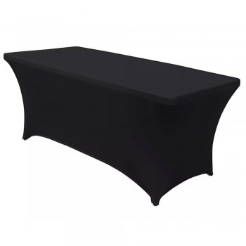 Tablecloth elastic catering table cover black GreenBlue, 180x75x74cm, Spandex, GB372