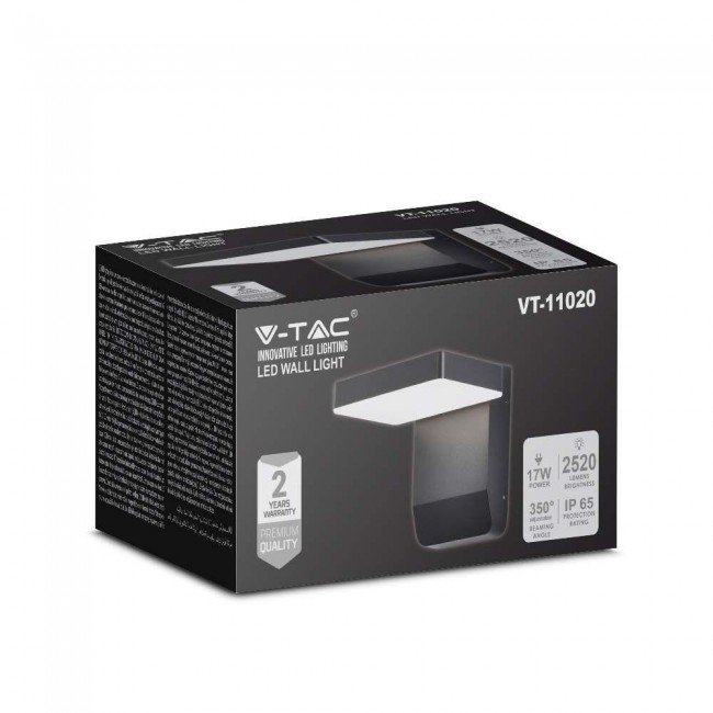LED projector V-TAC VT-11020 fa ade luminaire 17W IP65 4000K 2580lm (SKU 2945) Black LED projector V-TAC VT-11020 fa ade luminaire 17W IP65 4000K 2580lm (SKU 2945) Black