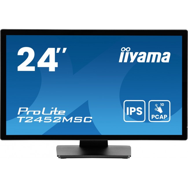 iiyama ProLite 23.8 PCAP 10pt touchscreen monitor featuring IPS panel technology, Edge-to-Edge glass design and anti Anti Glare coating iiyama ProLite 23.8 PCAP 10pt touchscreen monitor featuring IPS panel technology, Edge-to-Edge glass design and anti Anti Glare coating
