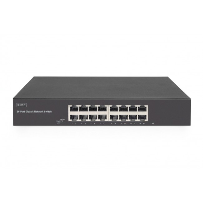 Digitus 16-Port Gigabit Switch, 19 inch, Unmanaged
