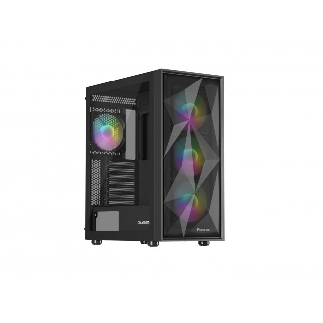 GENESIS DIAXID 605 ARGB MIDI TOWER CASE WITH USB-C WINDOW BLACK