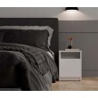 GALAX 30/1D WHITE BEDSIDE TABLE