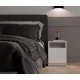GALAX 30/1D WHITE BEDSIDE TABLE