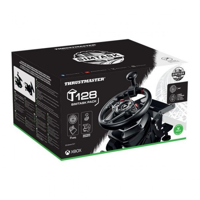 Thrustmaster T128 Black USB Steering wheel + Pedals Analogue PC, Xbox One, Xbox Series S, Xbox Series X