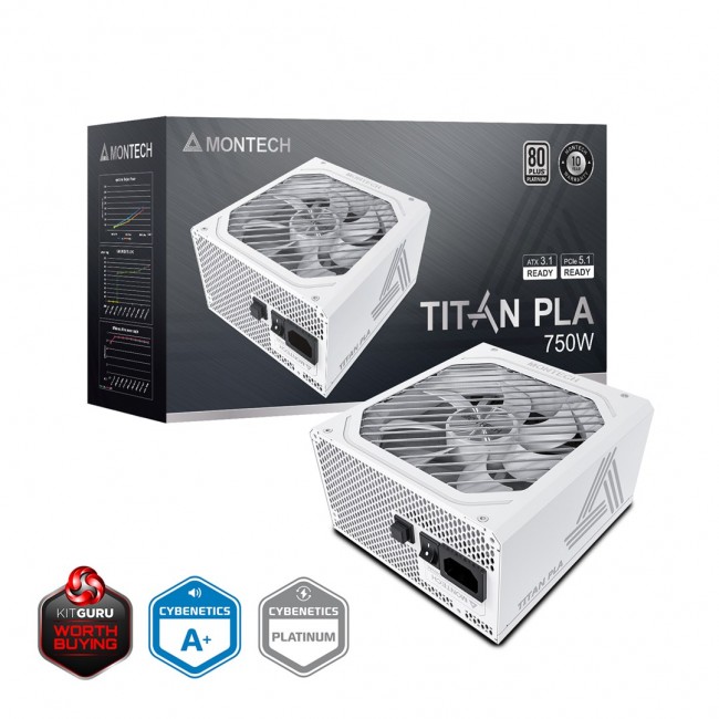 Montech TITAN PLA 750W power supply unit 20+4 pin ATX ATX White