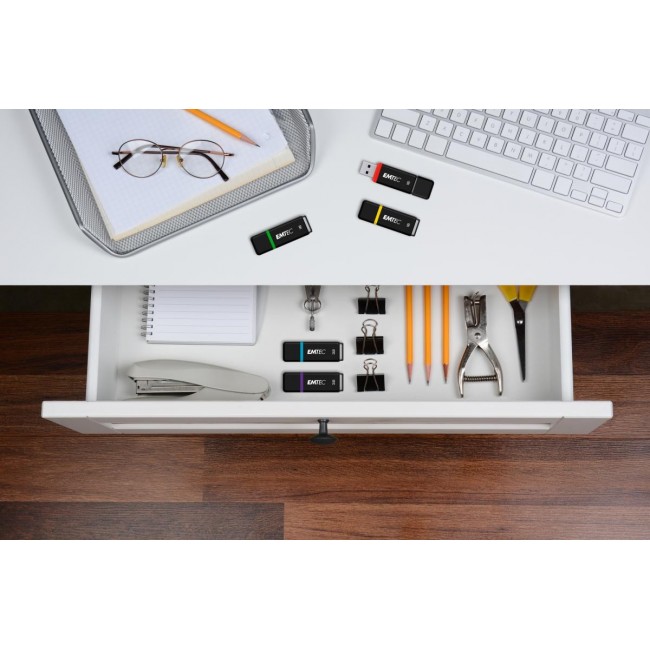 Emtec K100 USB flash drive 16 GB USB Type-A 2.0 Black, Multicolour Emtec K100 USB flash drive 16 GB USB Type-A 2.0 Black, Multicolour