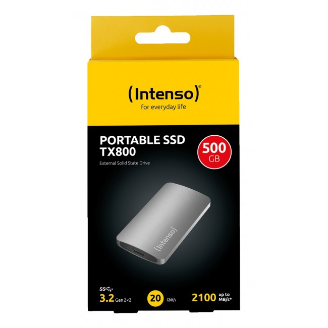 Intenso TX800 500 GB USB Type-C USB 3.2 Gen 2x2 Anthracite