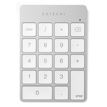 Satechi ALUMINUM RECHARGEABLE BT KEYPAD SILV. GR Numeric Bluetooth Silver