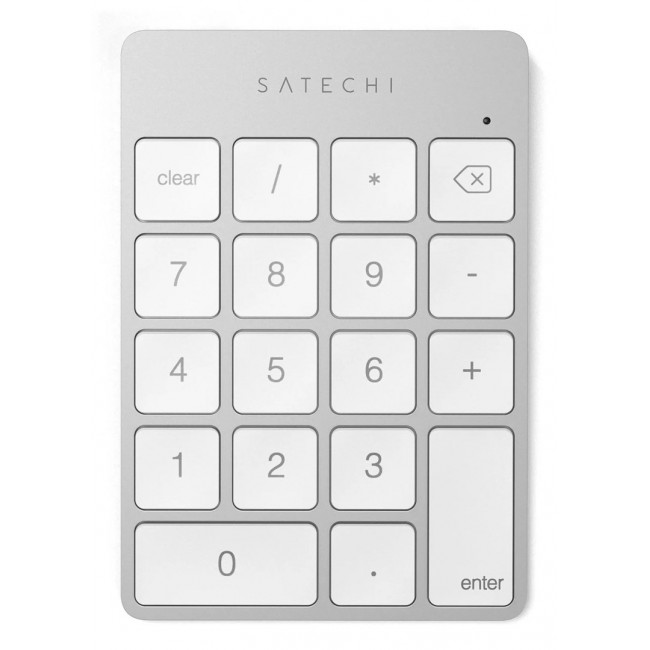 Satechi ALUMINUM RECHARGEABLE BT KEYPAD SILV. GR Numeric Bluetooth Silver Satechi ALUMINUM RECHARGEABLE BT KEYPAD SILV. GR Numeric Bluetooth Silver
