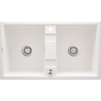 2-bowl granite sink