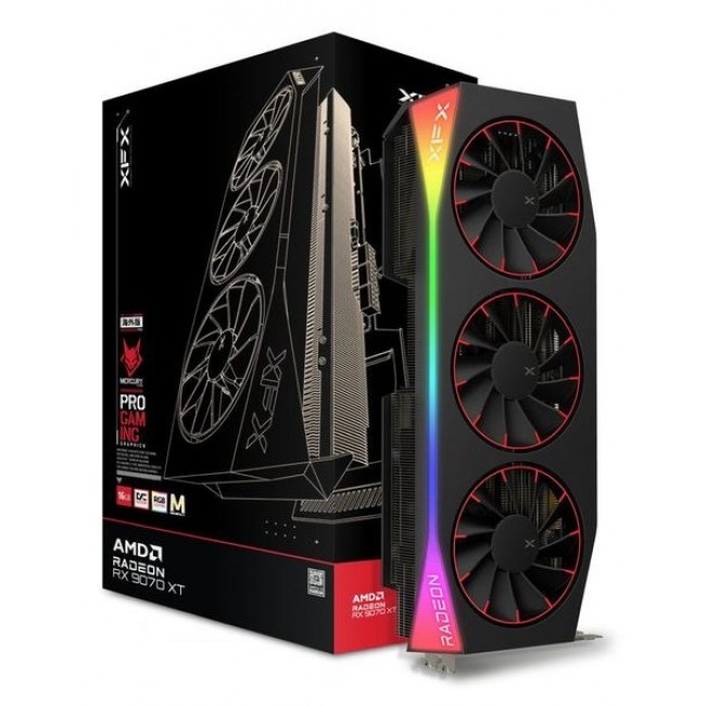 XFX Mercury Radeon RX 9070 XT OC Magnetic Air Edition RGB AMD 16 GB GDDR6 XFX Mercury Radeon RX 9070 XT OC Magnetic Air Edition RGB AMD 16 GB GDDR6