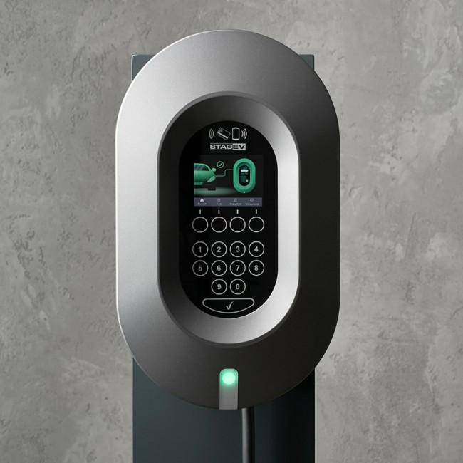 STAG EV STAG-EV-WB-11KW - car battery charger 230/400 V AC (L-N / L-L), 3-phase Graphite, White