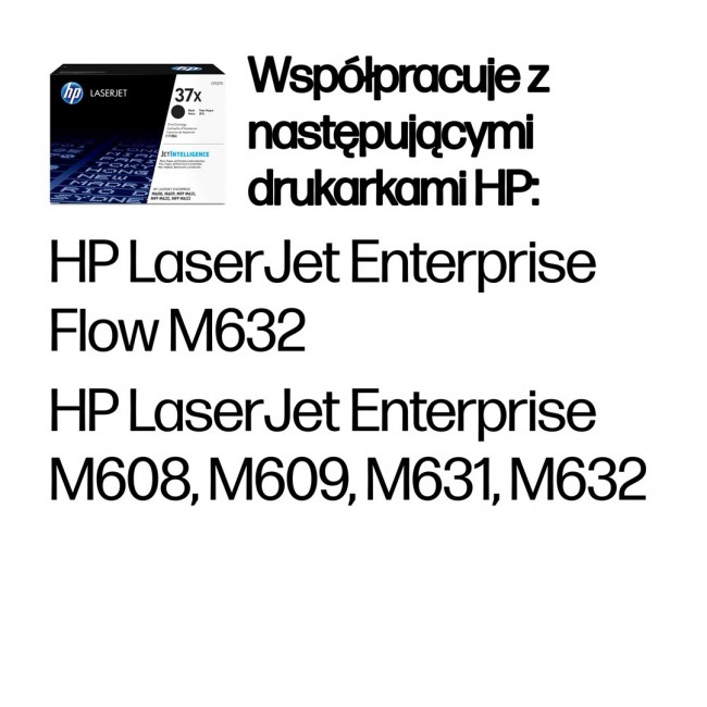 HP 37X High Yield Black Original LaserJet Toner Cartridge