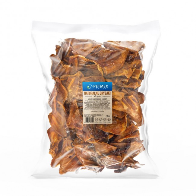 PETMEX pig ear dog treat 100pcs
