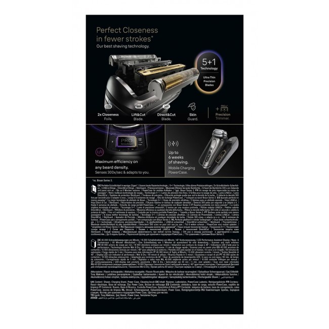 Braun Series 9 Pro+ 9625s Foil shaver Trimmer Graphite