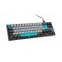 Ducky Miya Pro Moonlight TKL Gaming Keyboard for PC/Mac, MX-Brown, White LED - Dark Grey