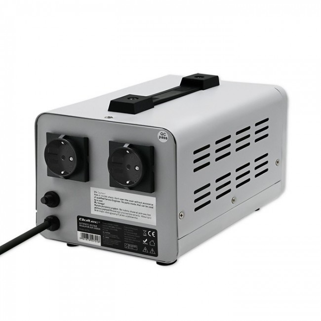 Qoltec 50724 Automatic Voltage Stabilizer AVR 2000VA