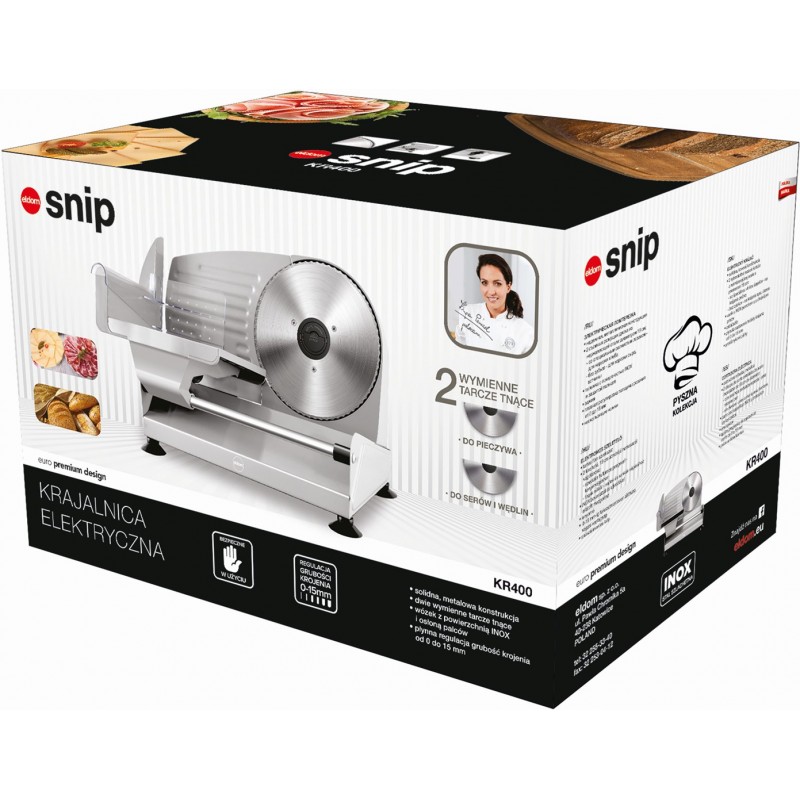 ELDOM KR400 slicer Electric 150 W Stainless steel Metal ELDOM KR400 slicer Electric 150 W Stainless steel Metal