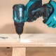 Makita DDF490Z drill 1900 RPM Keyless 1.7 kg Blue, Black